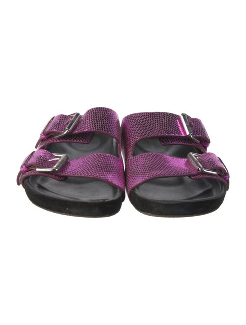 Isabel Marant Leather Printed Slides