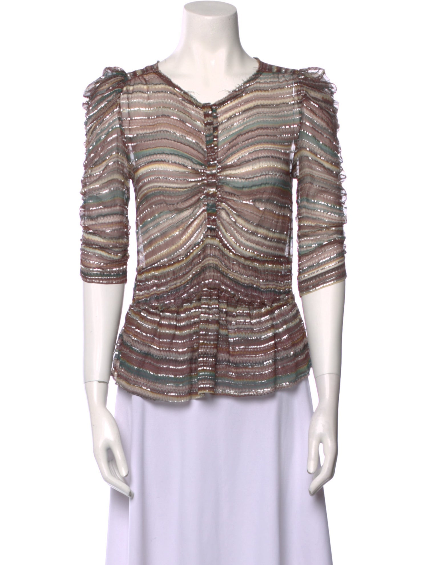 Isabel Marant Silk Striped Blouse