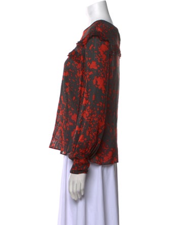 Isabel Marant Silk Printed Blouse