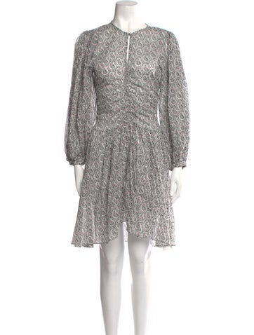 Isabel Marant Dresses Paisley Print Mini Dress Us2, Fr34 | XS