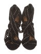 Isabel Marant Suede Eyelet Trim Gladiator Sandals
