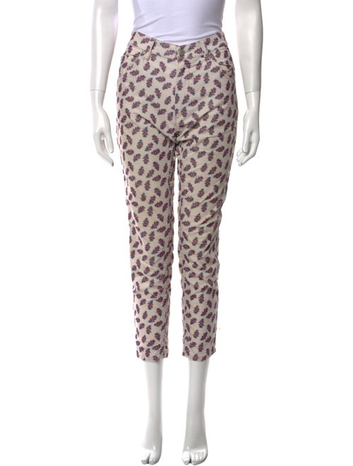Isabel Marant Floral Print Skinny Leg Pants