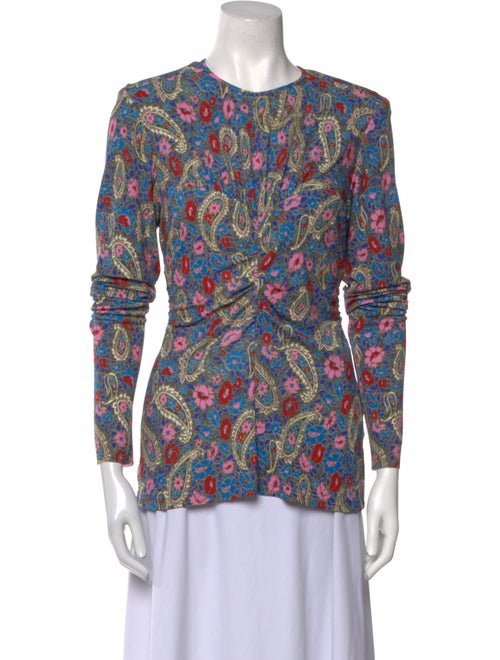 Isabel Marant Floral Print Crew Neck Blouse