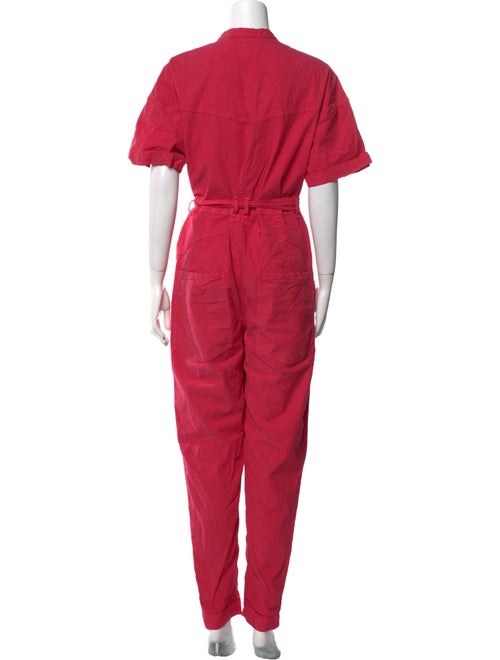 Isabel Marant Linen Mock Neck Jumpsuit