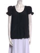 Isabel Marant Silk Scoop Neck Top