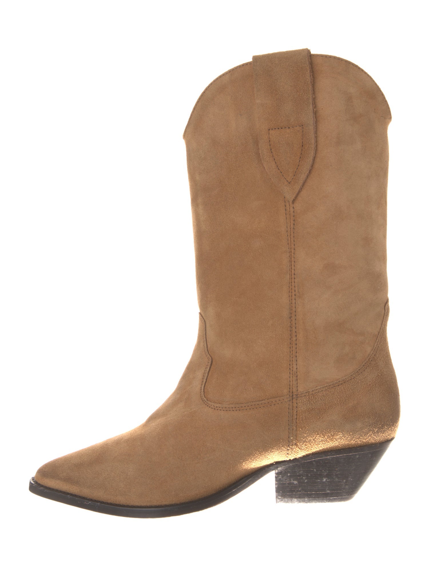 Isabel Marant Suede Distressed Accents Western Boots