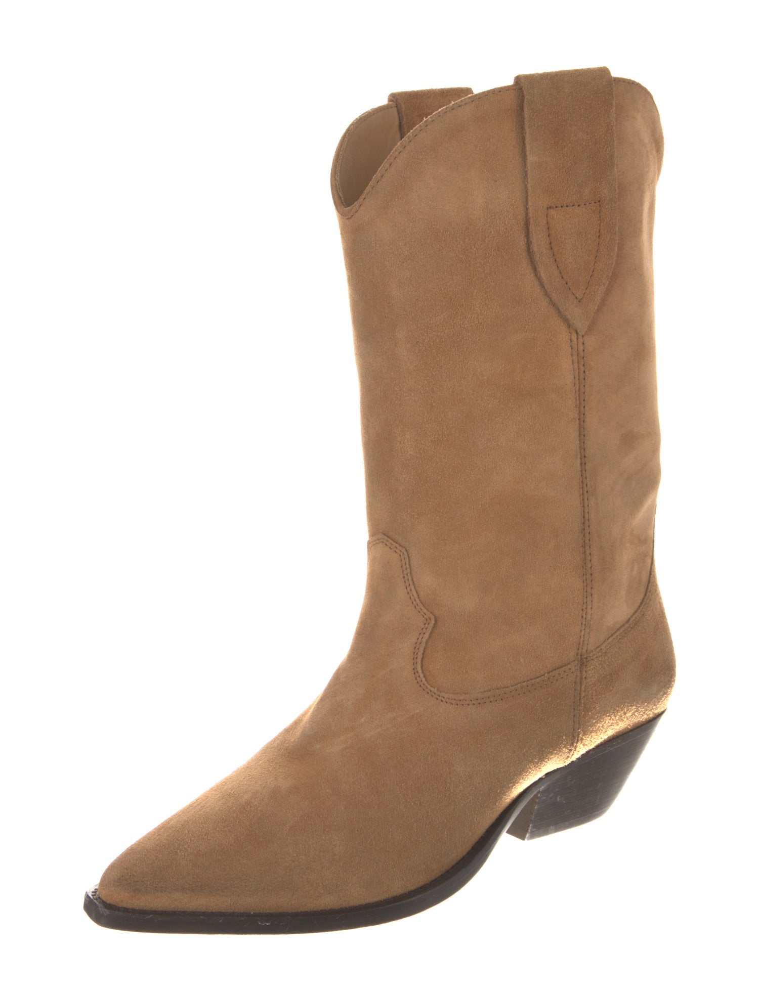 Isabel Marant Suede Distressed Accents Western Boots