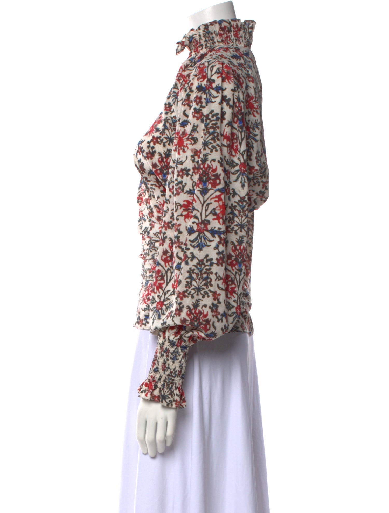 Isabel Marant Silk Floral Print Blouse