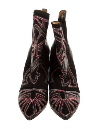 Isabel Marant Suede Printed Boots