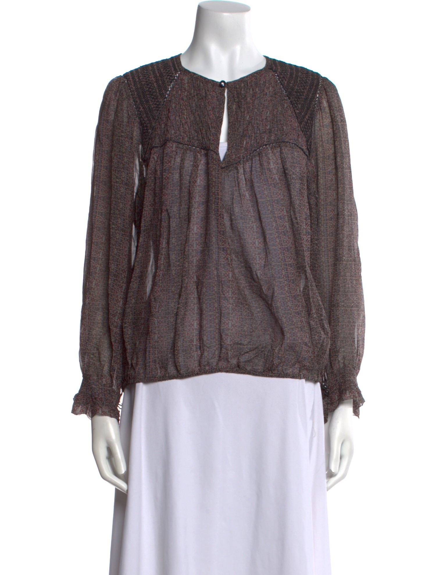 Isabel Marant Silk Printed Blouse