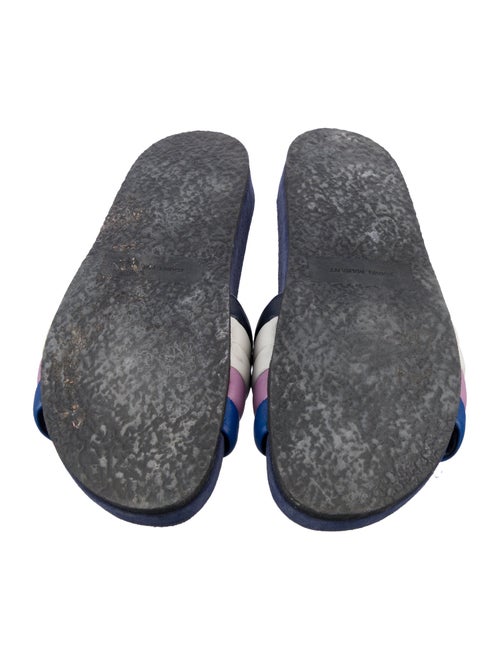 Isabel Marant Leather Colorblock Pattern Slides