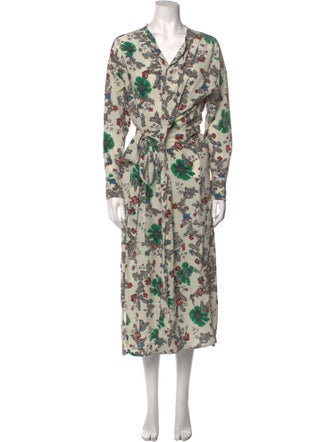 Isabel Marant Floral Print Long Dress