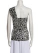 Isabel Marant Printed One-Shoulder Top