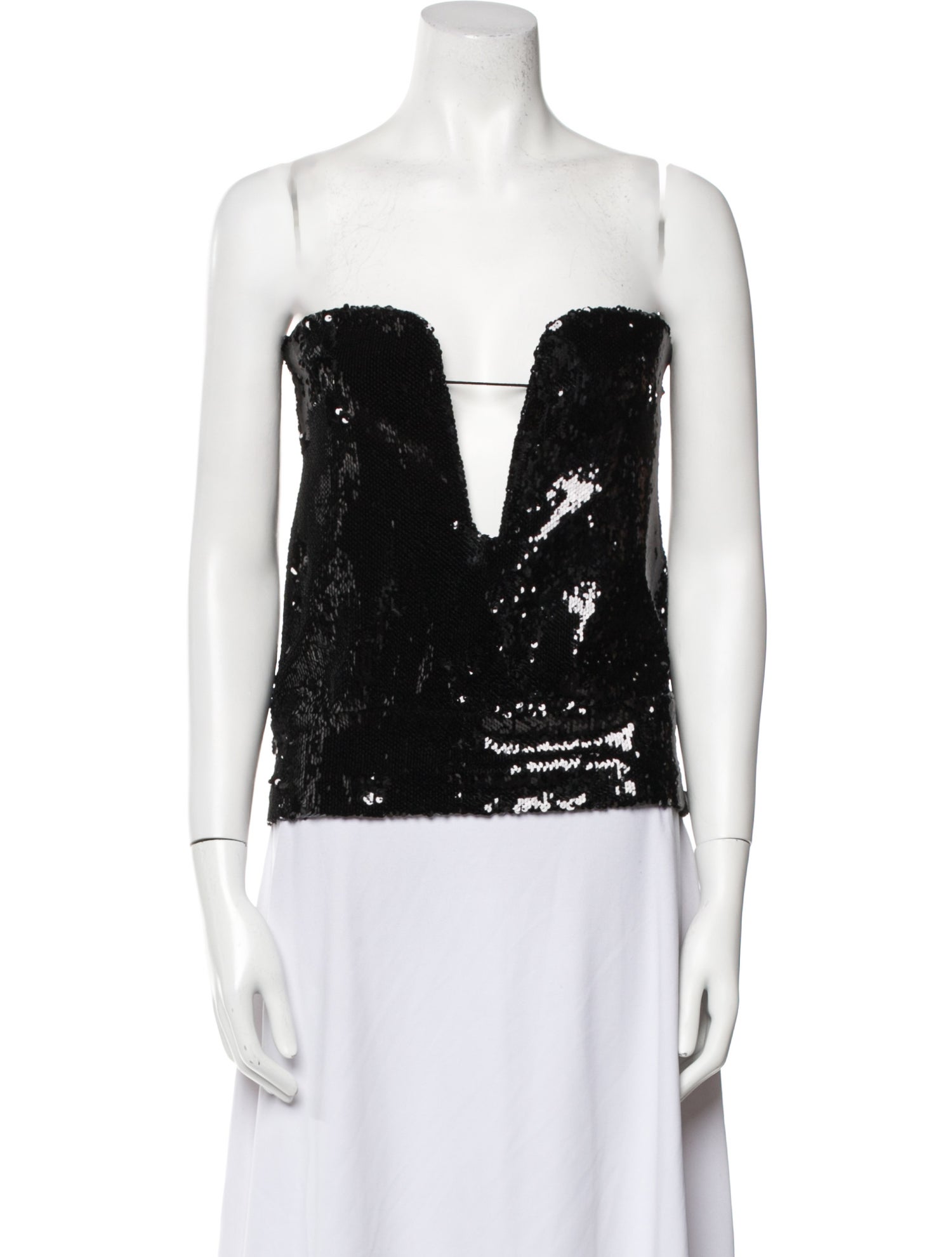 Isabel Marant Sequin Strapless Crop Top