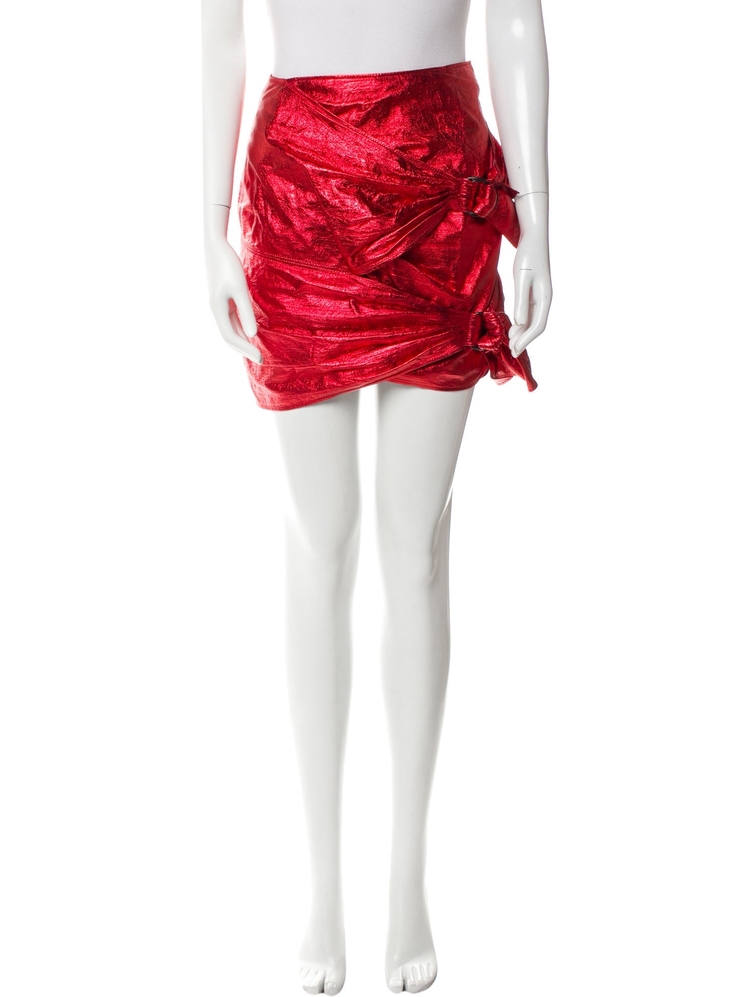 Isabel Marant Leather Knee-Length Skirt