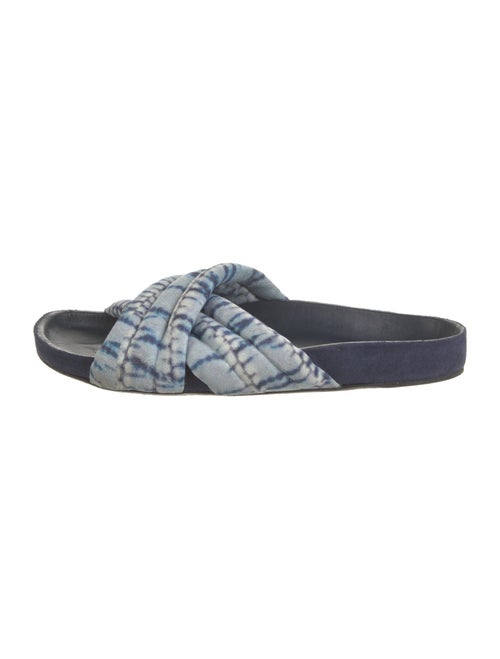 Isabel Marant Suede Tie-Dye Print Slides