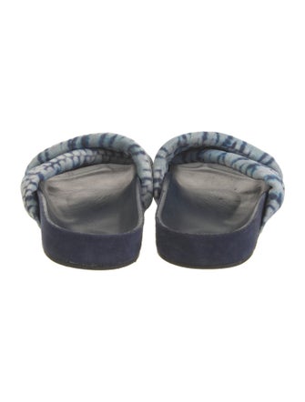 Isabel Marant Suede Tie-Dye Print Slides