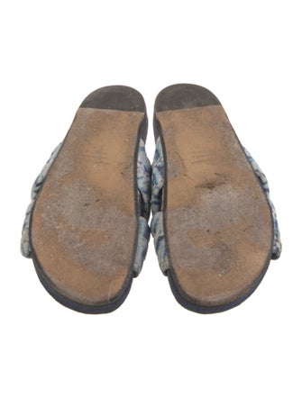 Isabel Marant Suede Tie-Dye Print Slides