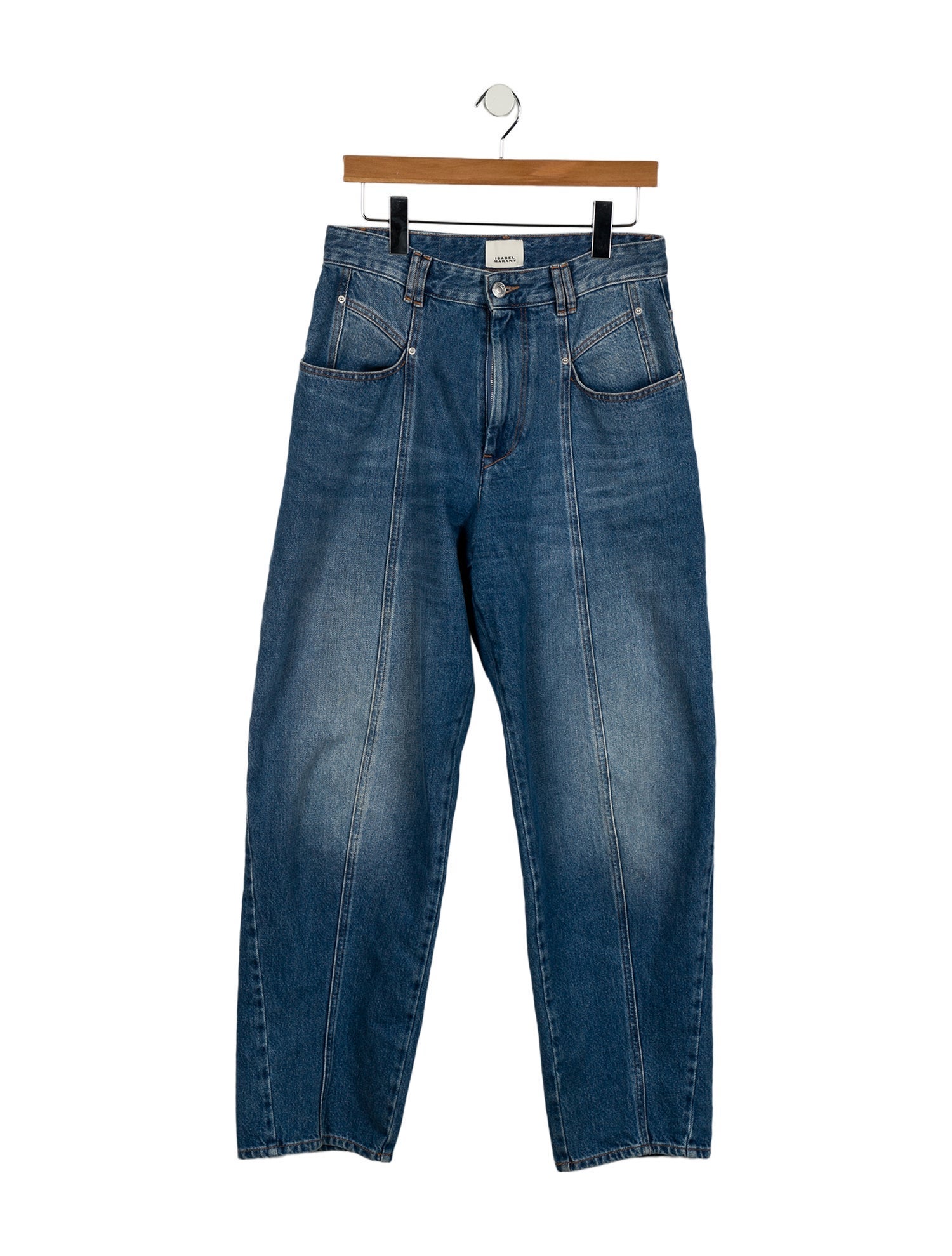 Isabel Marant High-Rise Straight Leg Jeans