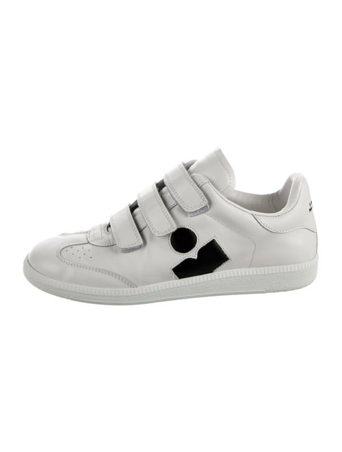 Isabel Marant Leather Graphic Print Sneakers