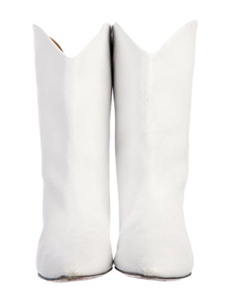 Isabel Marant Embossed Leather Western Boots