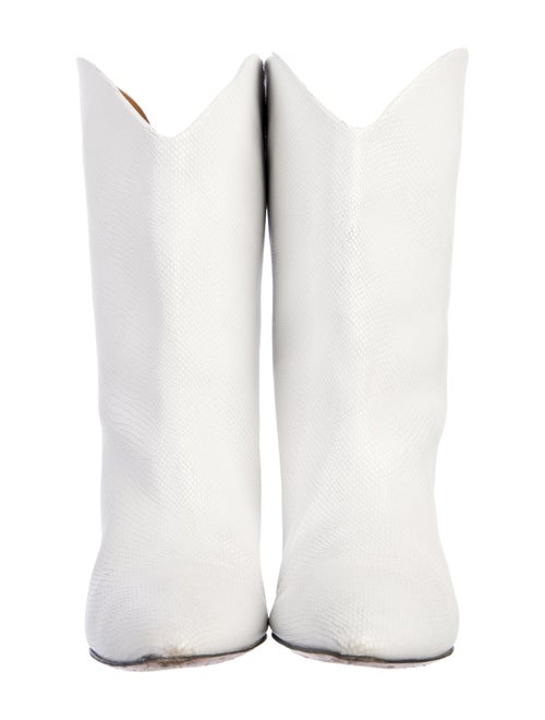 Isabel Marant Embossed Leather Western Boots