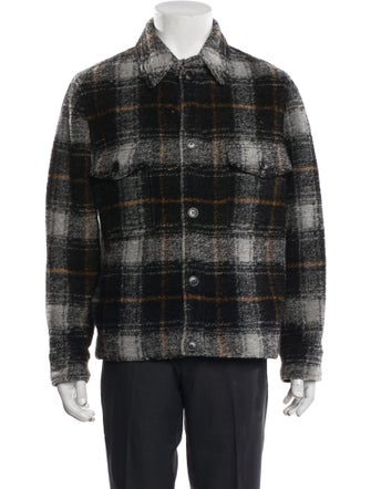 Isabel Marant Plaid Print Trucker Jacket