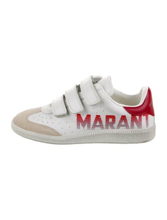 Isabel Marant Leather Printed Sneakers