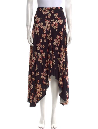 Isabel Marant Floral Print Midi Length Skirt