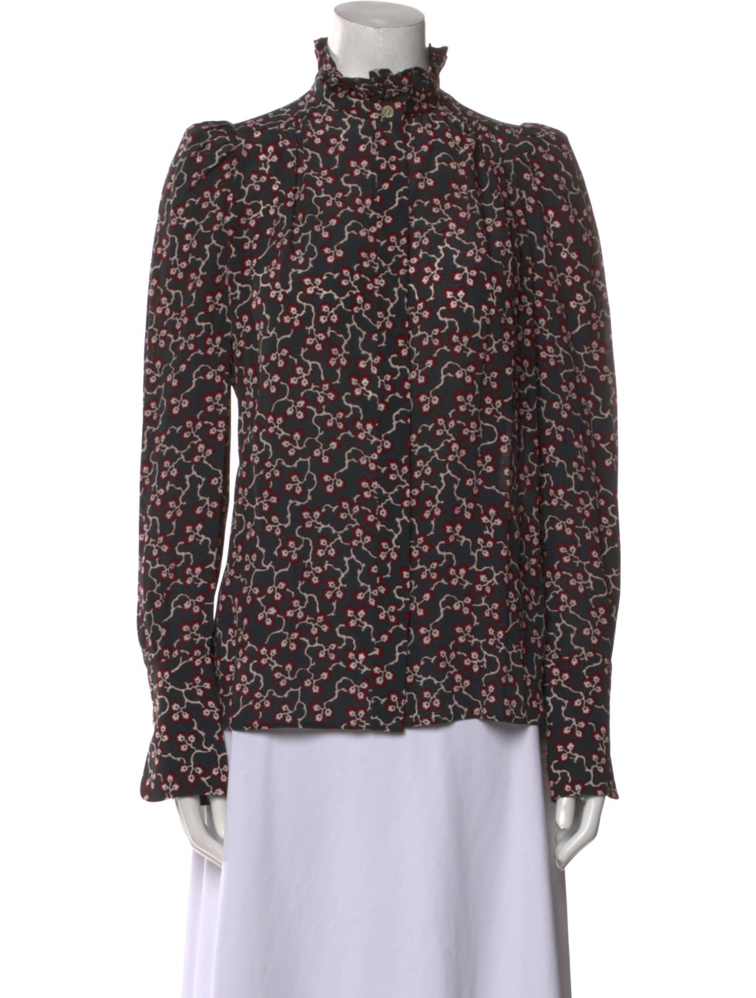 Isabel Marant Silk Floral Print Blouse