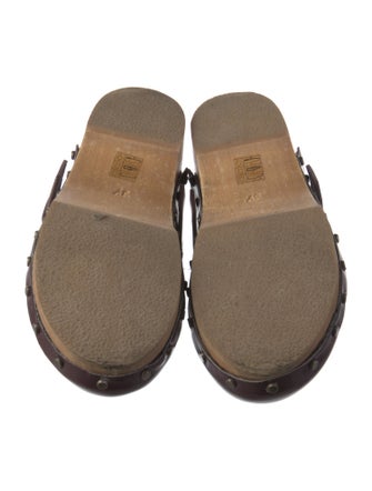 Isabel Marant Leather Studded Accents Mules