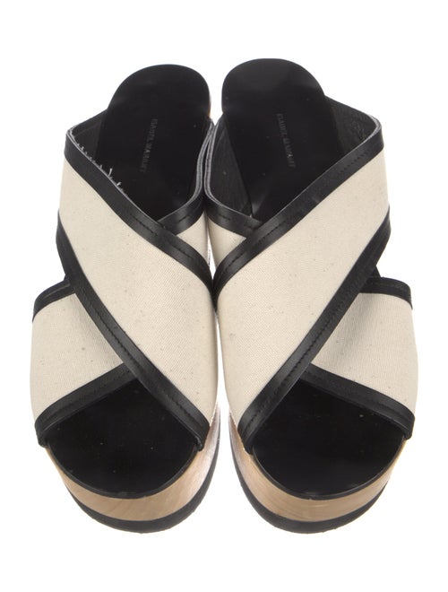 Isabel Marant Canvas Striped Slides