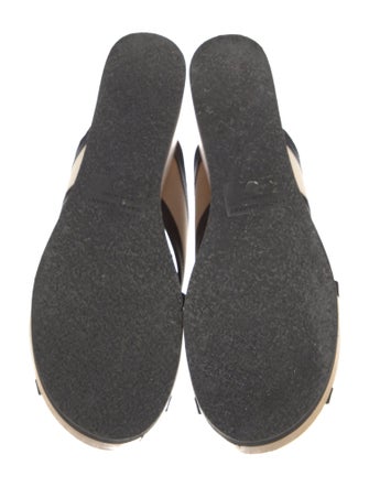 Isabel Marant Canvas Striped Slides