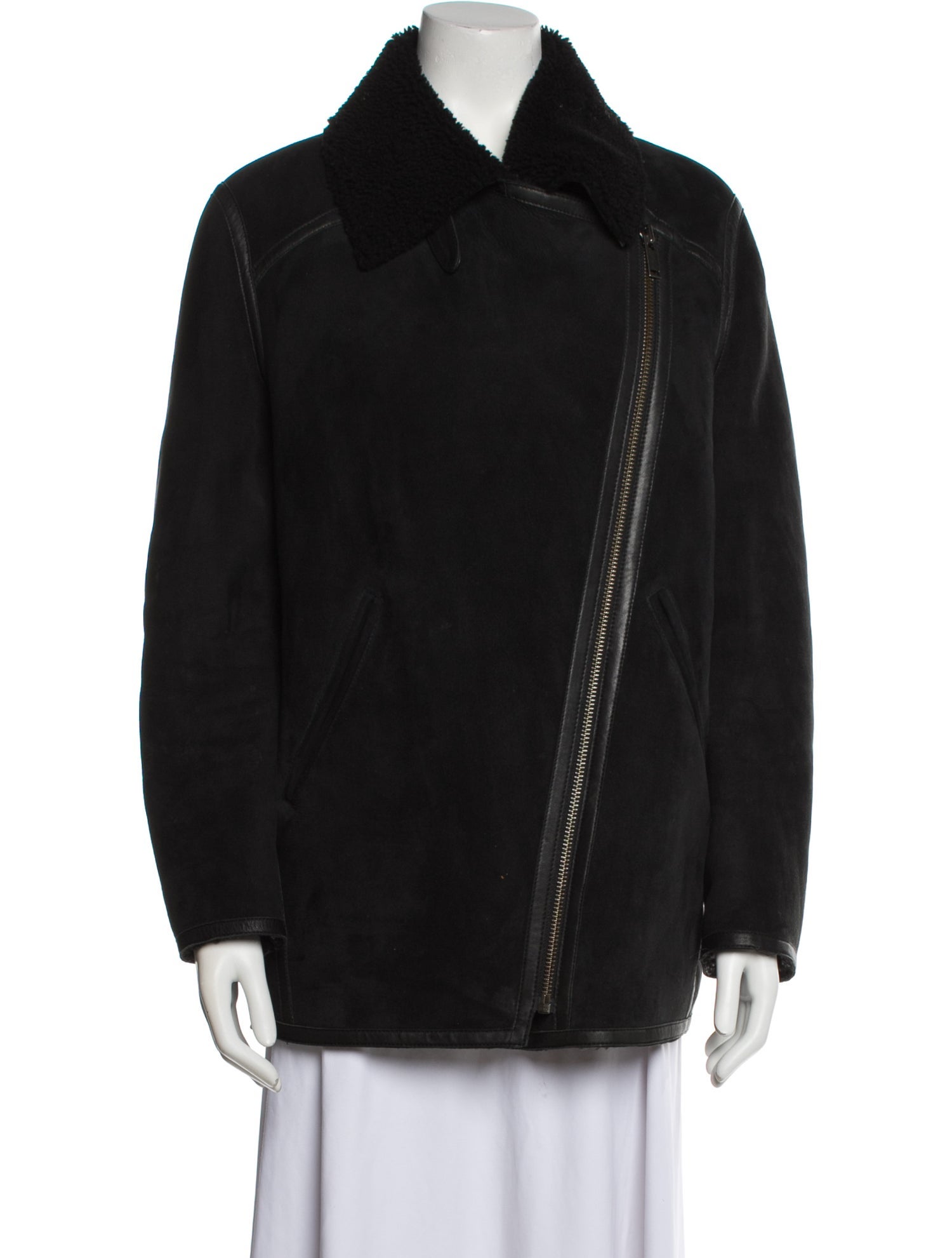 Étoile Isabel Marant Lamb Leather Faux Fur Coat