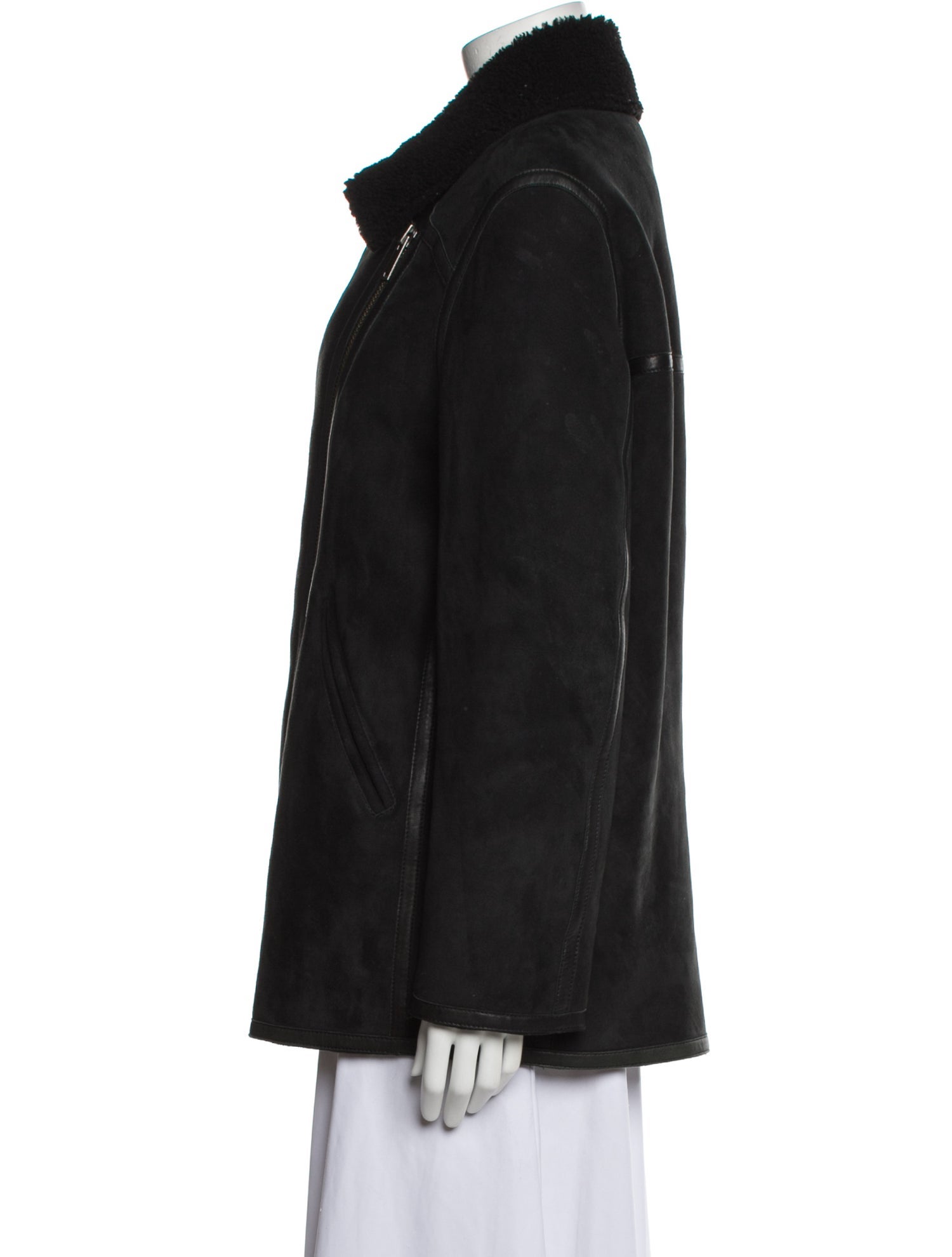 Étoile Isabel Marant Lamb Leather Faux Fur Coat