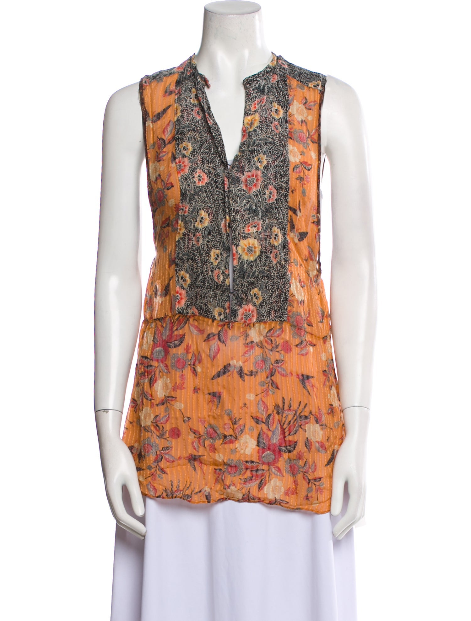 Isabel Marant Silk Floral Print Blouse