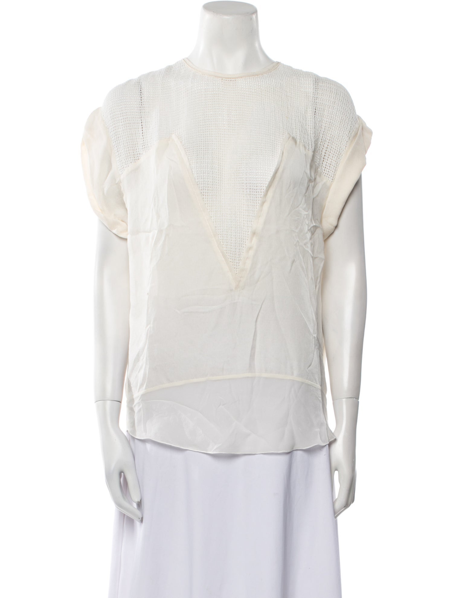 Isabel Marant Crew Neck Short Sleeve Blouse