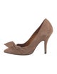 Isabel Marant Suede Bow Accents Pumps