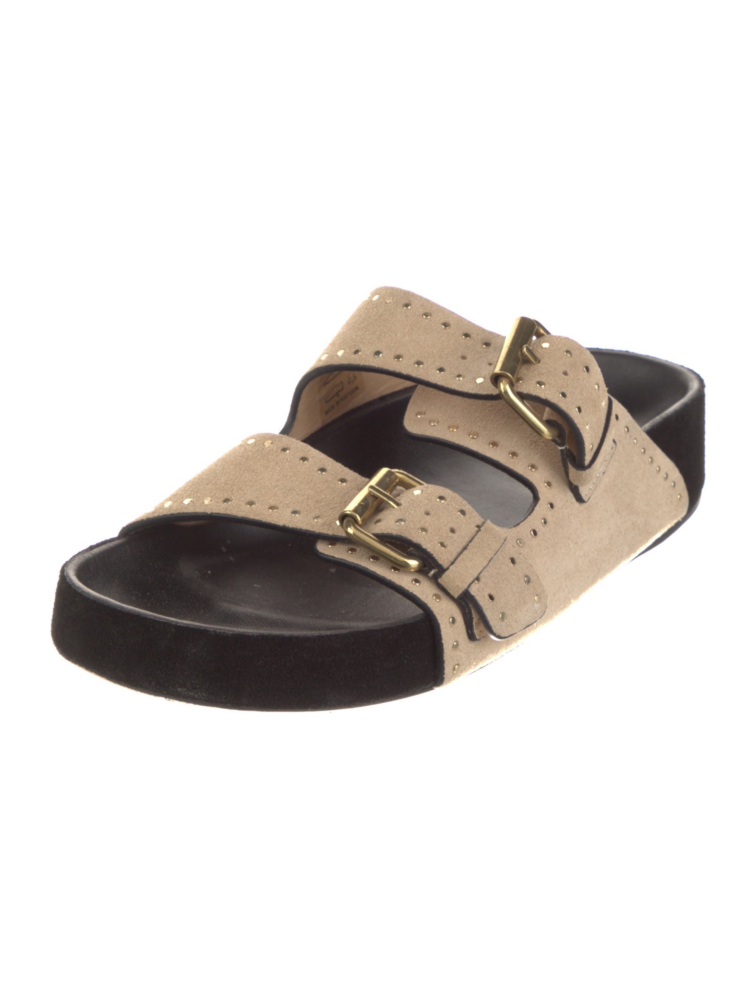 Isabel Marant Suede Studded Accents Slides