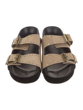 Isabel Marant Suede Studded Accents Slides