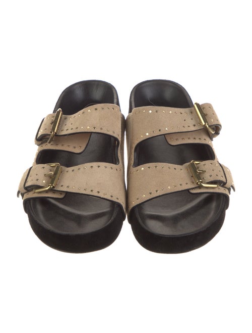Isabel Marant Suede Studded Accents Slides