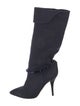 Isabel Marant Canvas Beaded Accents Sock Boots