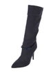 Isabel Marant Canvas Beaded Accents Sock Boots
