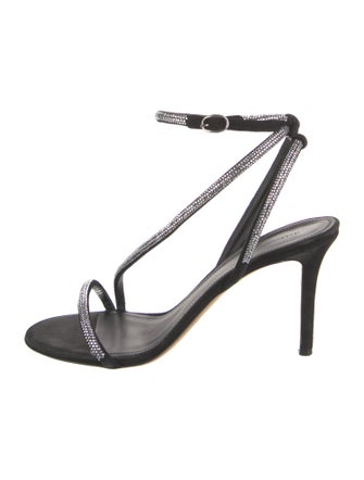 Isabel Marant Suede Crystal Embellishments Sandals