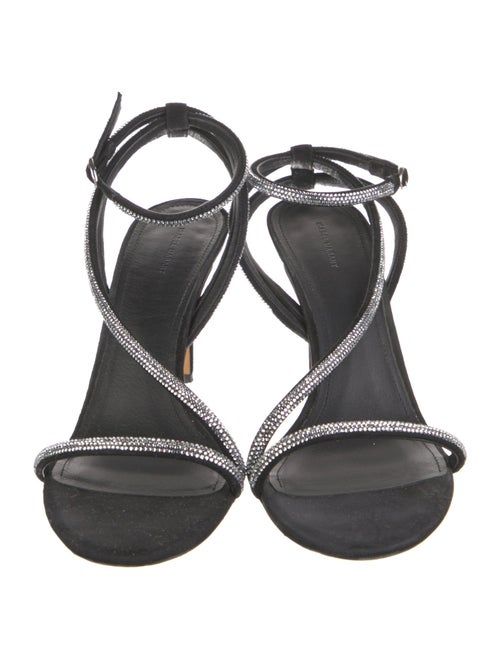 Isabel Marant Suede Crystal Embellishments Sandals