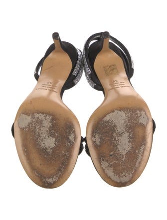 Isabel Marant Suede Crystal Embellishments Sandals
