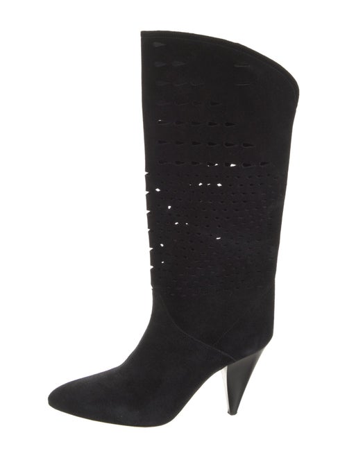 Isabel Marant Suede Lasercut Accents Boots