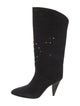 Isabel Marant Suede Lasercut Accents Boots