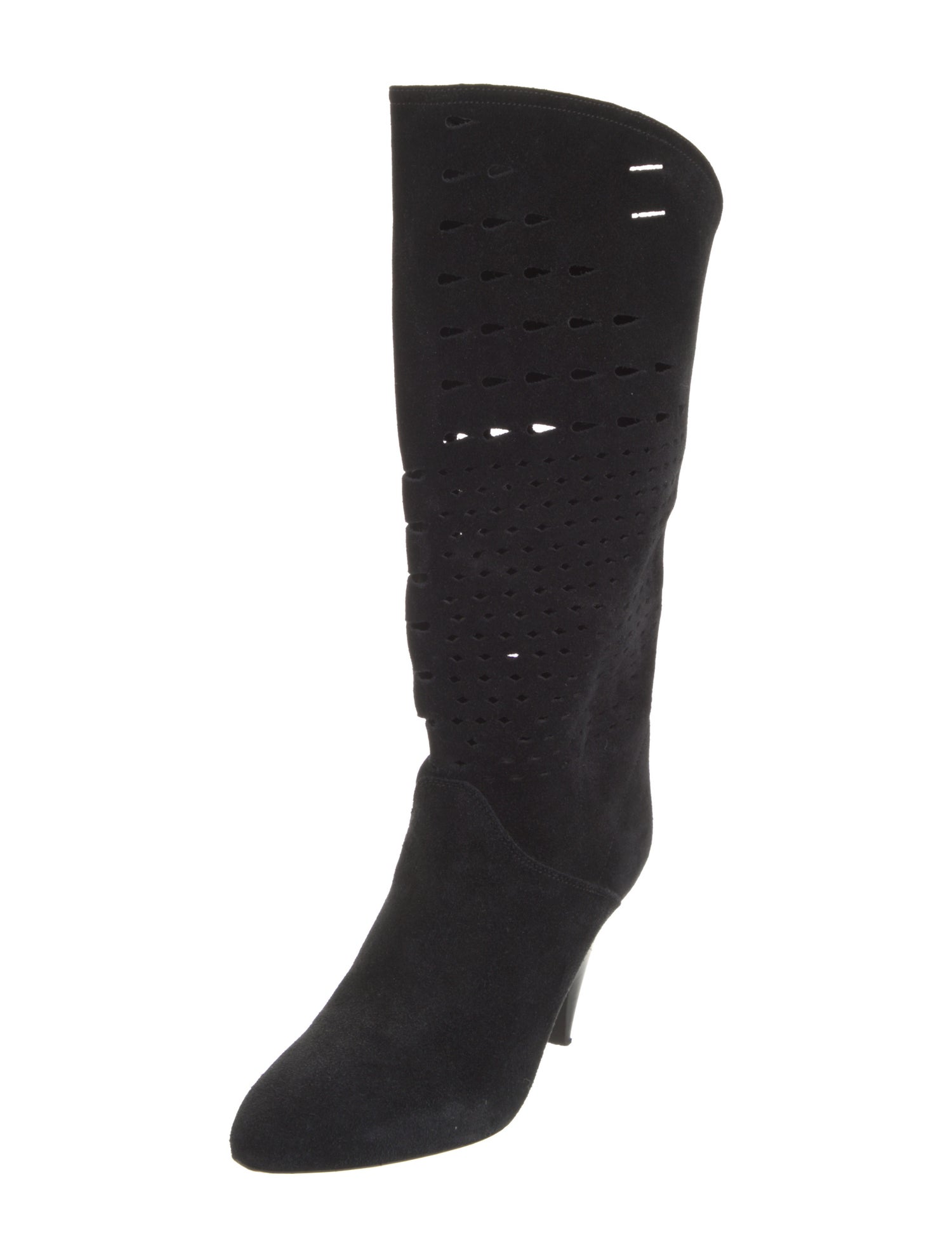 Isabel Marant Suede Lasercut Accents Boots