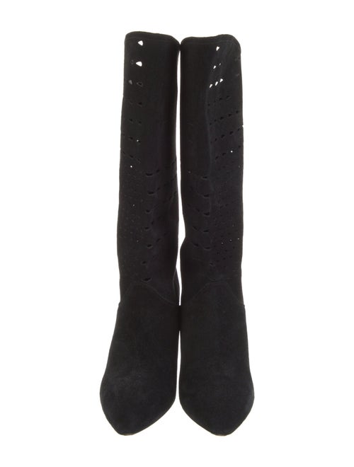 Isabel Marant Suede Lasercut Accents Boots